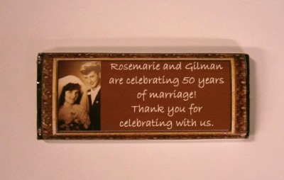 Anniversary Wrapped Chocolate Bars