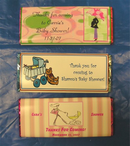 Custom Baby Shower Chocolate Bars