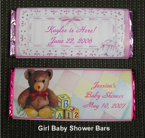 Baby Shower Wrapped Bars