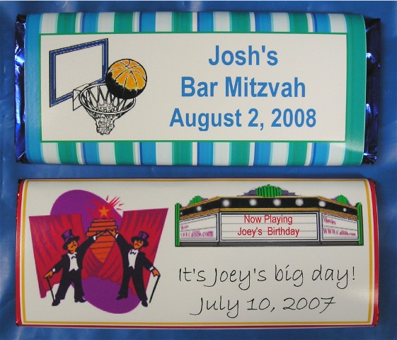 Chocolate Bar Mitzvah Bars