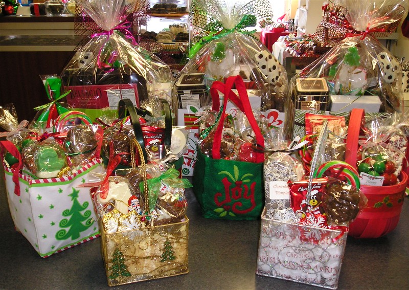 Christmas Chocolate Gift Baskets