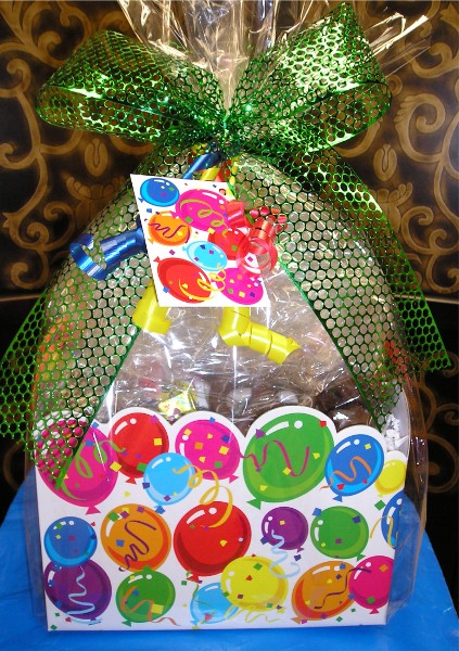 Chocolate Birthday Balloon Gift Basket