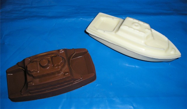 Chocolate 3-D Boats