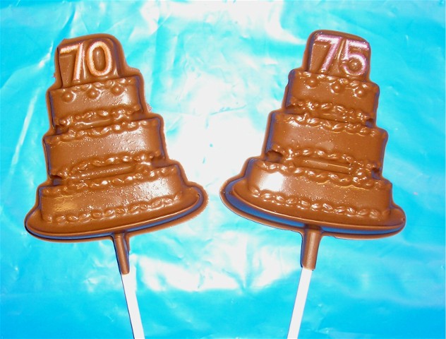 Chocolate 70 or 75 Birthday Cake Pop