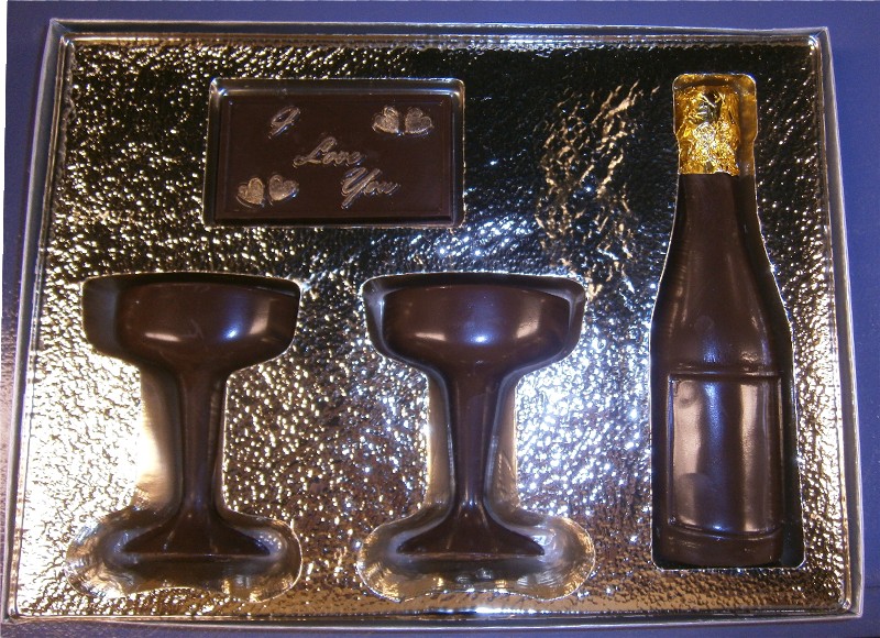 Chocolate Wine or Champagne Set
