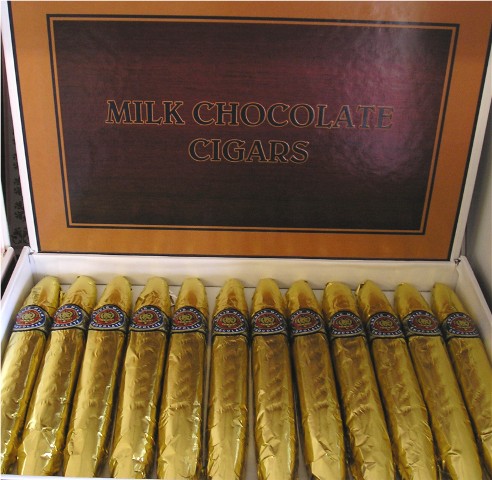 Chocolate Gold Foil Cigars