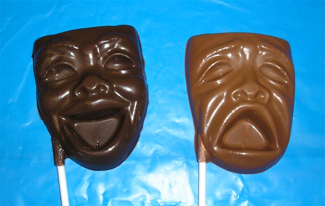 Chocolate Comedy and Tragedy Mask