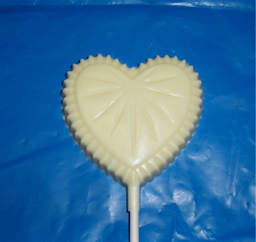 Chocolate Crystal Cut Heart Pop