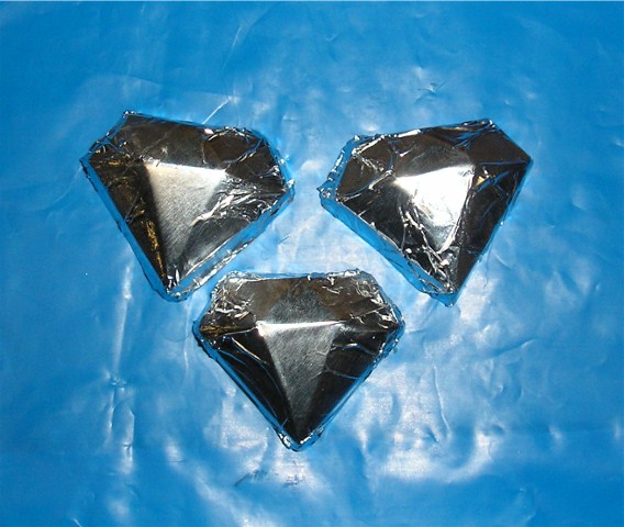 Chocolate Foiled Diamonds