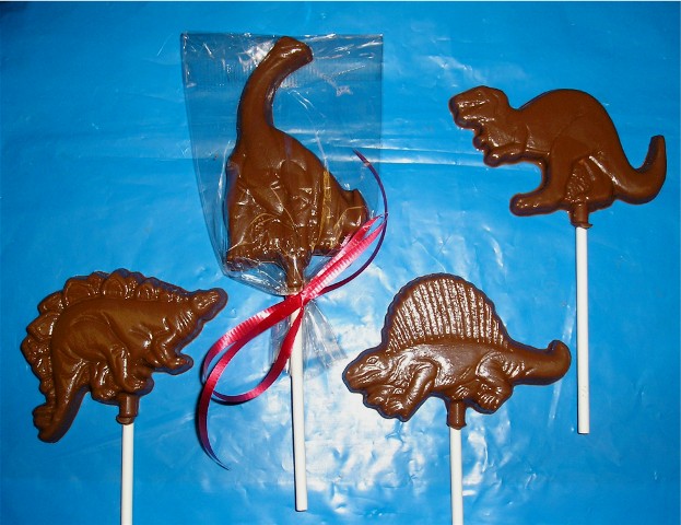 Chocolate Dinosaur Pops