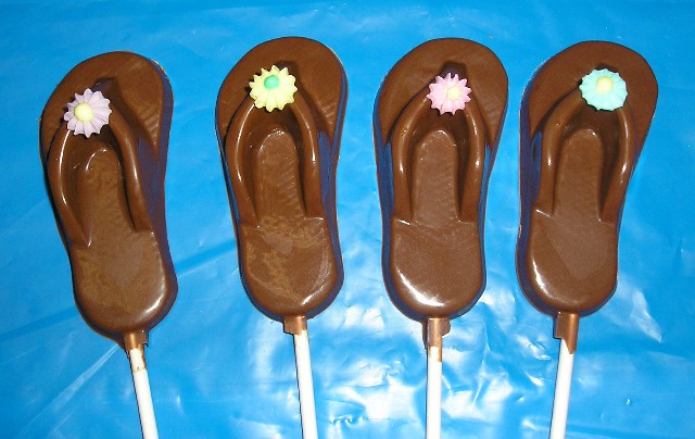 Chocolate Flip Flops