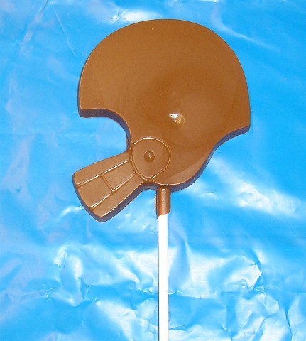 Chocolate Football Helmet Pop
