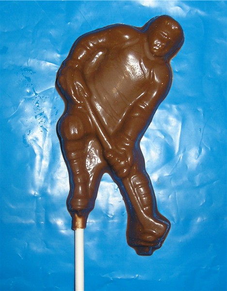 Chocolate Hockey Player Pop