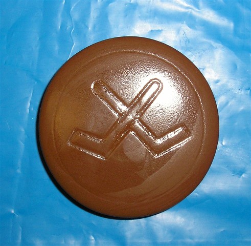 Chocolate Hockey Puck