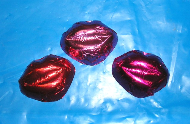 Chocolate Foiled Lips