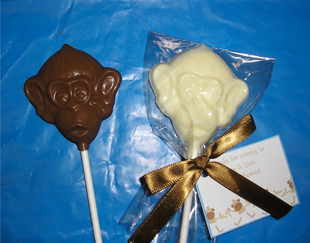 Chocolate Monkey Face Pop