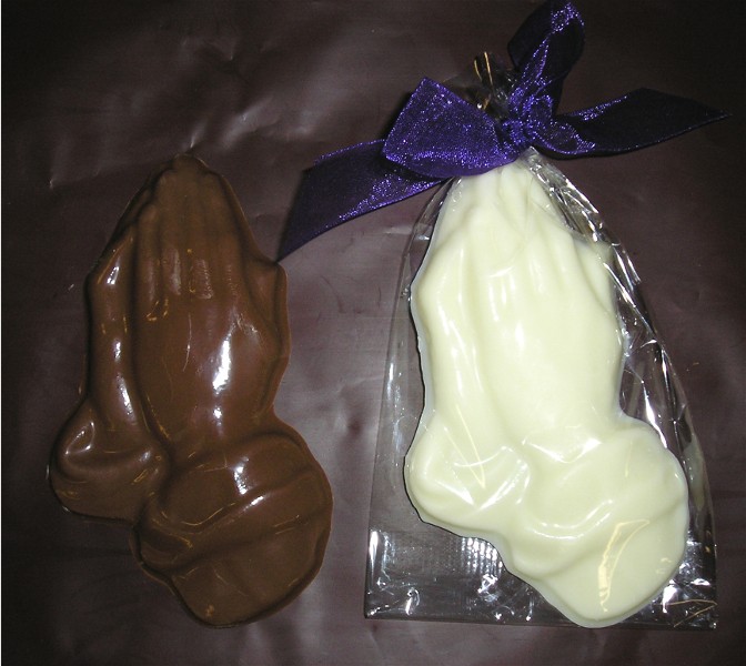 Chocolate Praying Hands