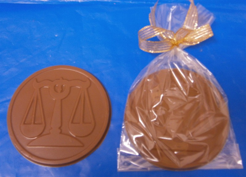 Chocolate Scales of Justice