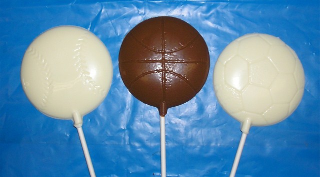 Chocolate Sport Ball Pops