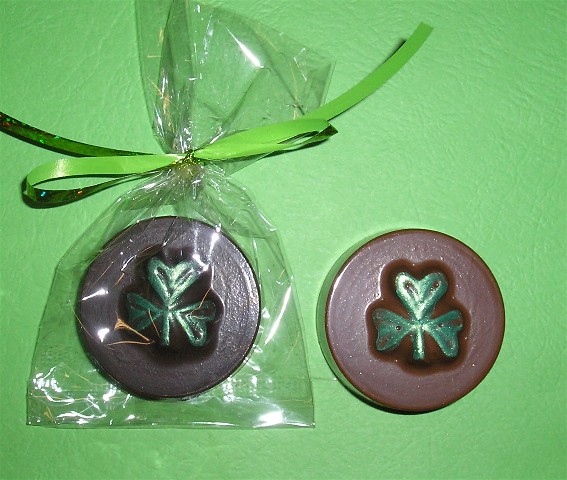 Chocolate Shamrock Cookie Cakes