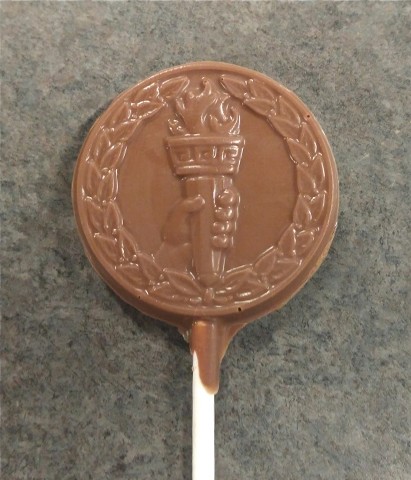 Chocolate Olympic Torch Pop