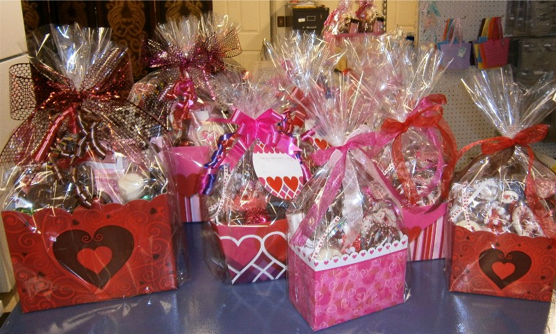Chocolate Valentine Gift Baskets