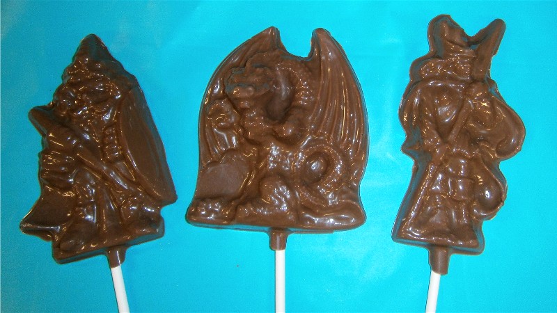 Chocolate Dragons Wizards and Warriors