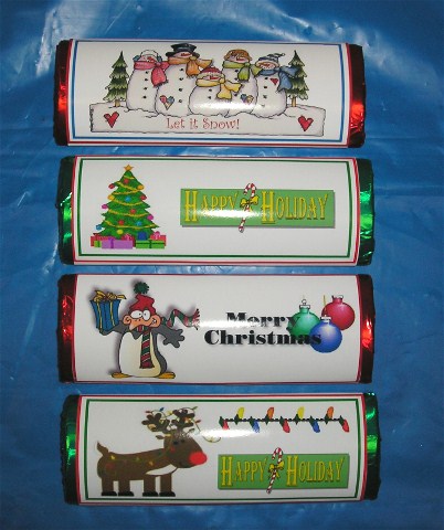 Christmas Wrapped Chocolate Bars