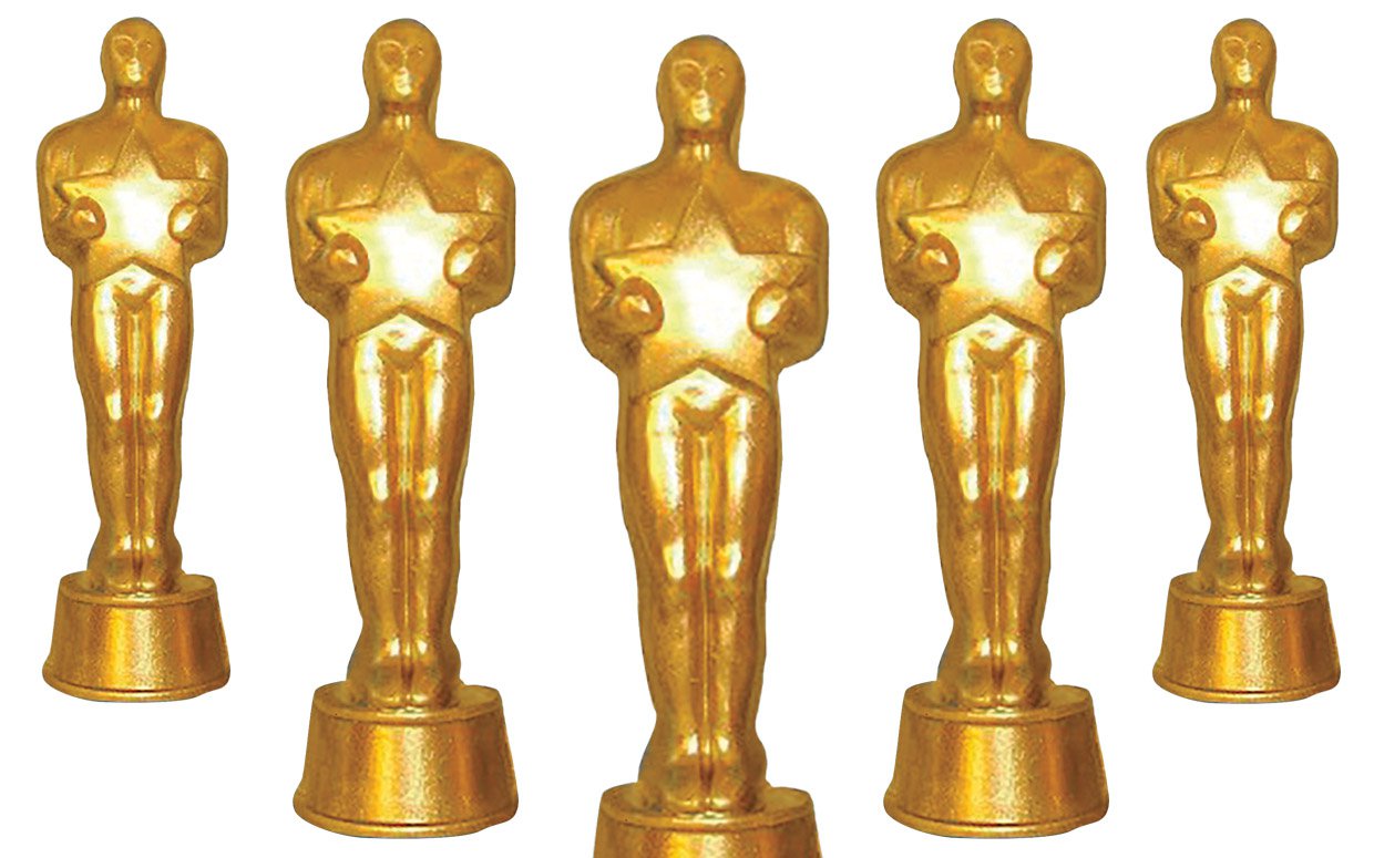 12pcs Oscar Statuette Mold Reward The Winners Magnificent Trophies