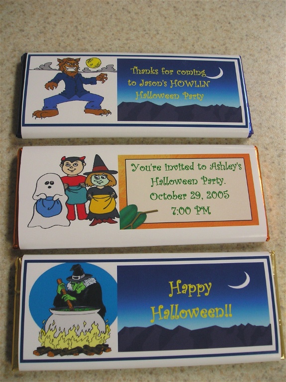 Halloween Chocolate Bars