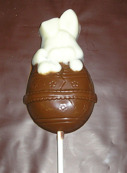 Chocolate Bunny in Egg Pop