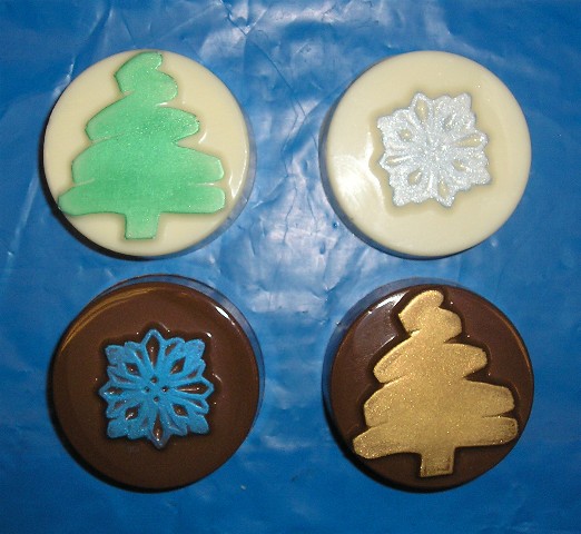 Chocolate Christmas Cookie Cakes