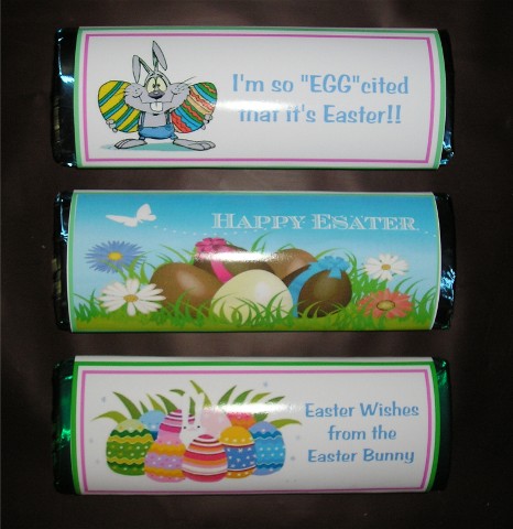 Wrapped Chocolate Easter Bars