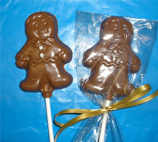 Chocolate Gingerbread Man Pop