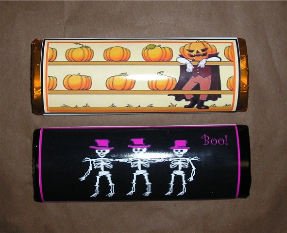 Chocolate Halloween Candy Bars