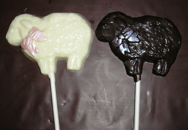 Chocolate Lamb Pops