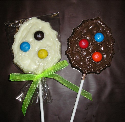 Chocolate M&M Egg Pop