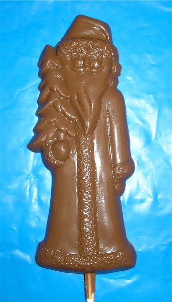 Chocolate Santa With Tree