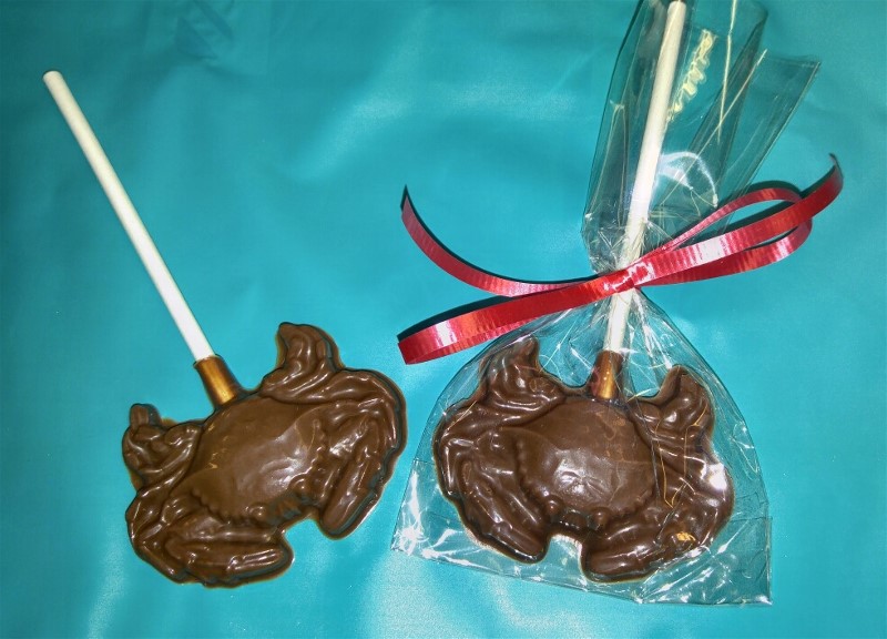 Chocolate Crab Lollipop